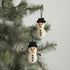 24 piece set - Iconic Christmas Mini Tabletop Tree Set - in Hand Felted Wool - ARCADIA HOME